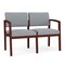 Lesro 2 Seat Tandem Seating W/ No Center Arm, 44 in W 26 in L 31.5 in H, Lenox Series LW2101 - alternate 1